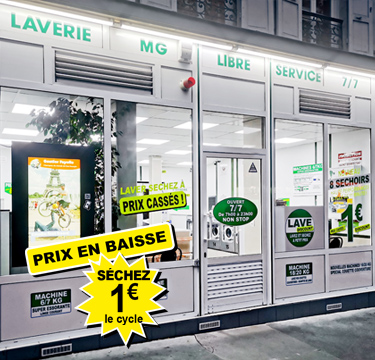 Meilleure Laverie automatique à Paris, avenue de Clichy