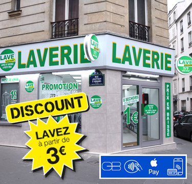 Meilleure Laverie automatique à Paris 17, rue Jourfroy d'Abbans